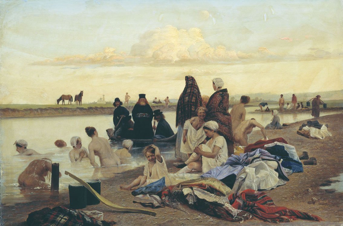 «Монахи („Не туда заехали“)», 1870 г.  Соловьев. 