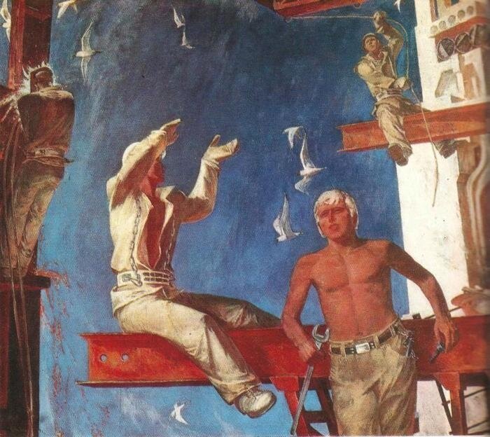 Чайки над Камой. Автор плаката: Валерий Николаевич Скобеев, 1973 год.