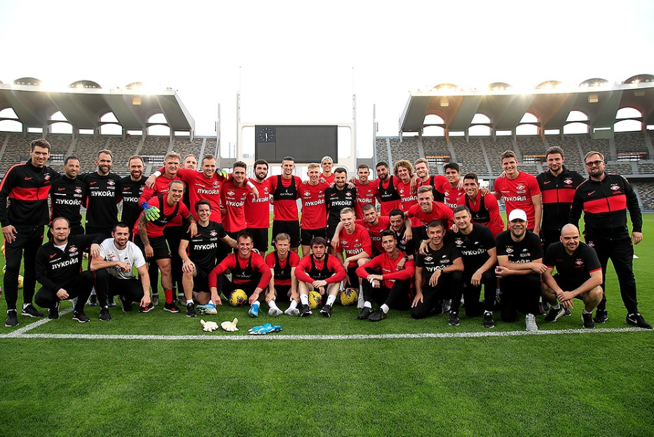 Спартак на сборах в ОАЭ - взято с официального сайта