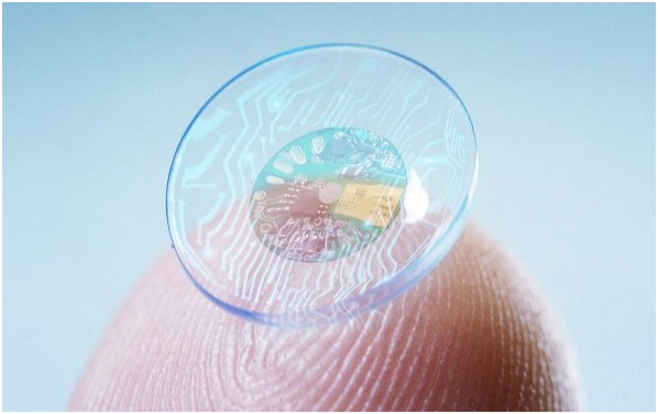 Контактная линза с дисплеем