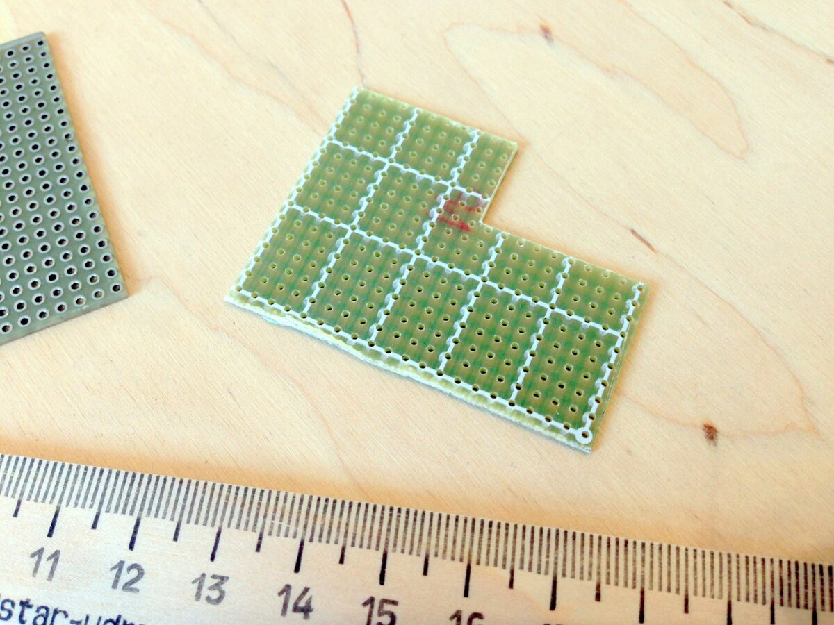 односторонний монтажный текстолит.