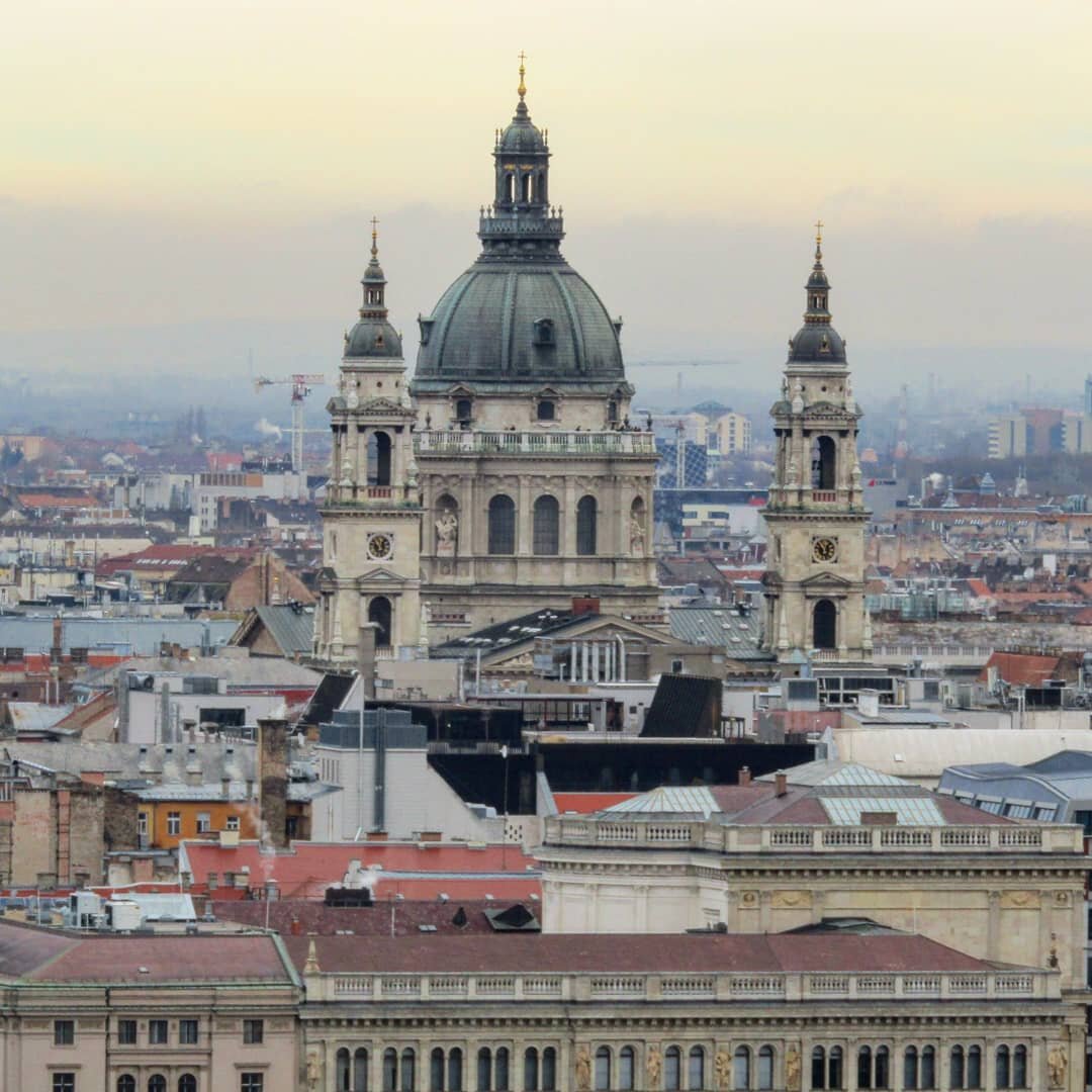 Будапешт, январь 2020 г. Базилика Святого Иштвана.