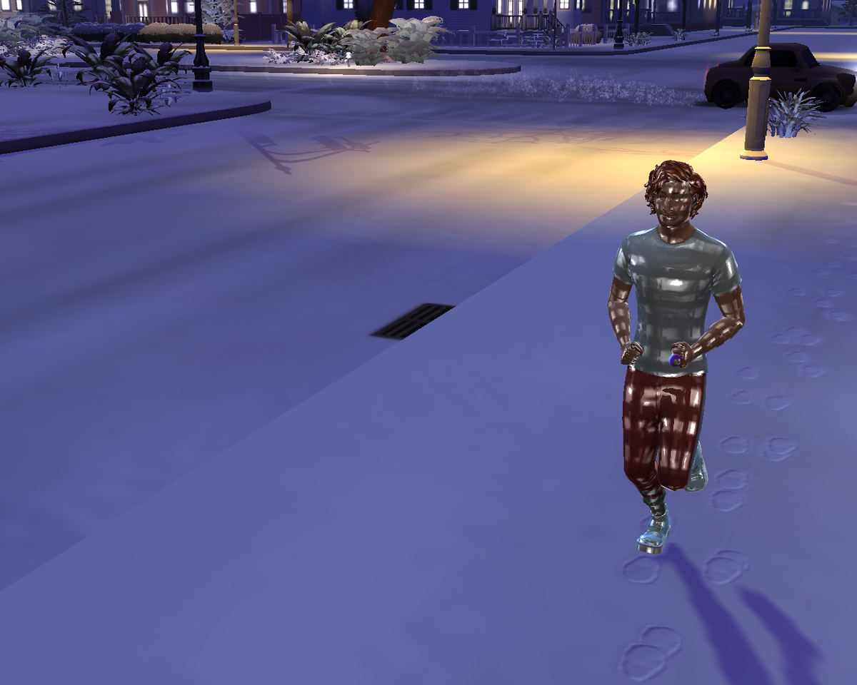 бегущий в темноте