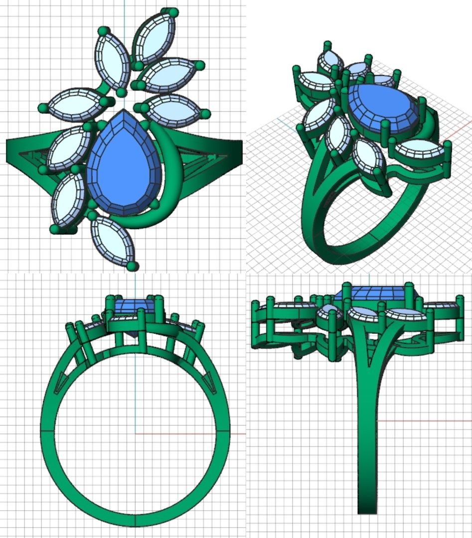 Кольцо из коллекции "Элегия" (lazurit-online.com)