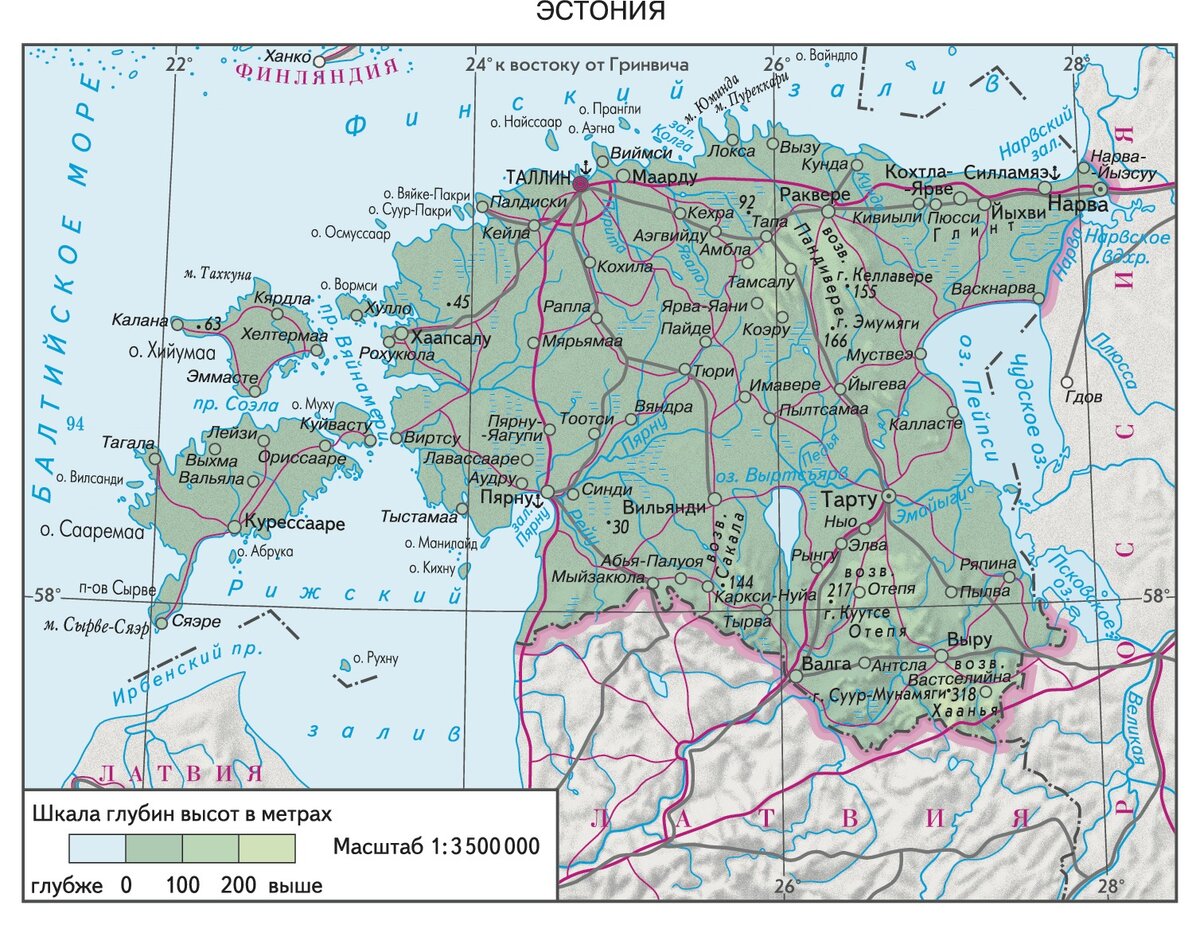 Карта эстонии до 1939 года карта