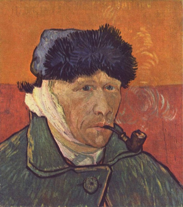 2. Миф: Винсент Ван Гог отрезал себе ухо.
Факт: художник отрезал себе лишь кусочек мочки.

