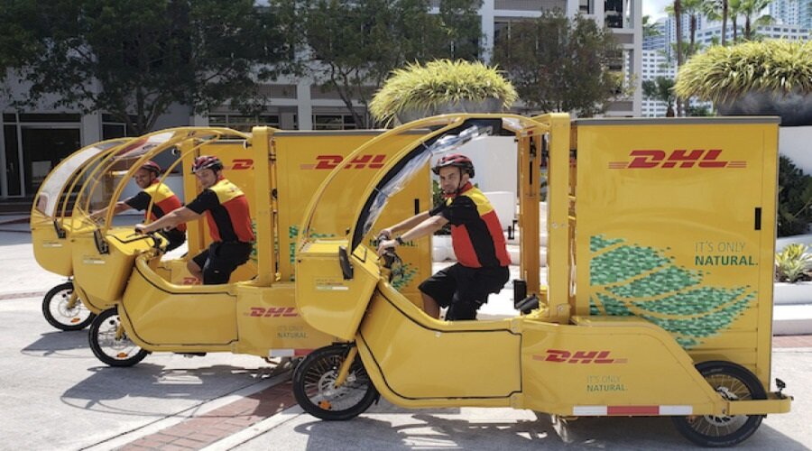 DHL Express тестирует грузовые электроциклы
