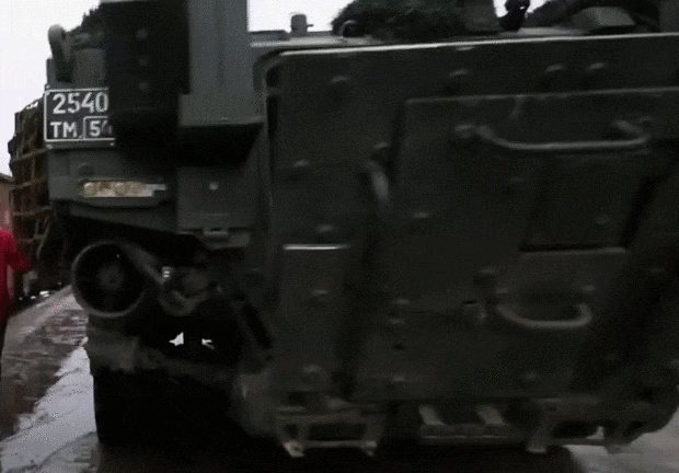 Аппарель на БТР К-17 (анимация).