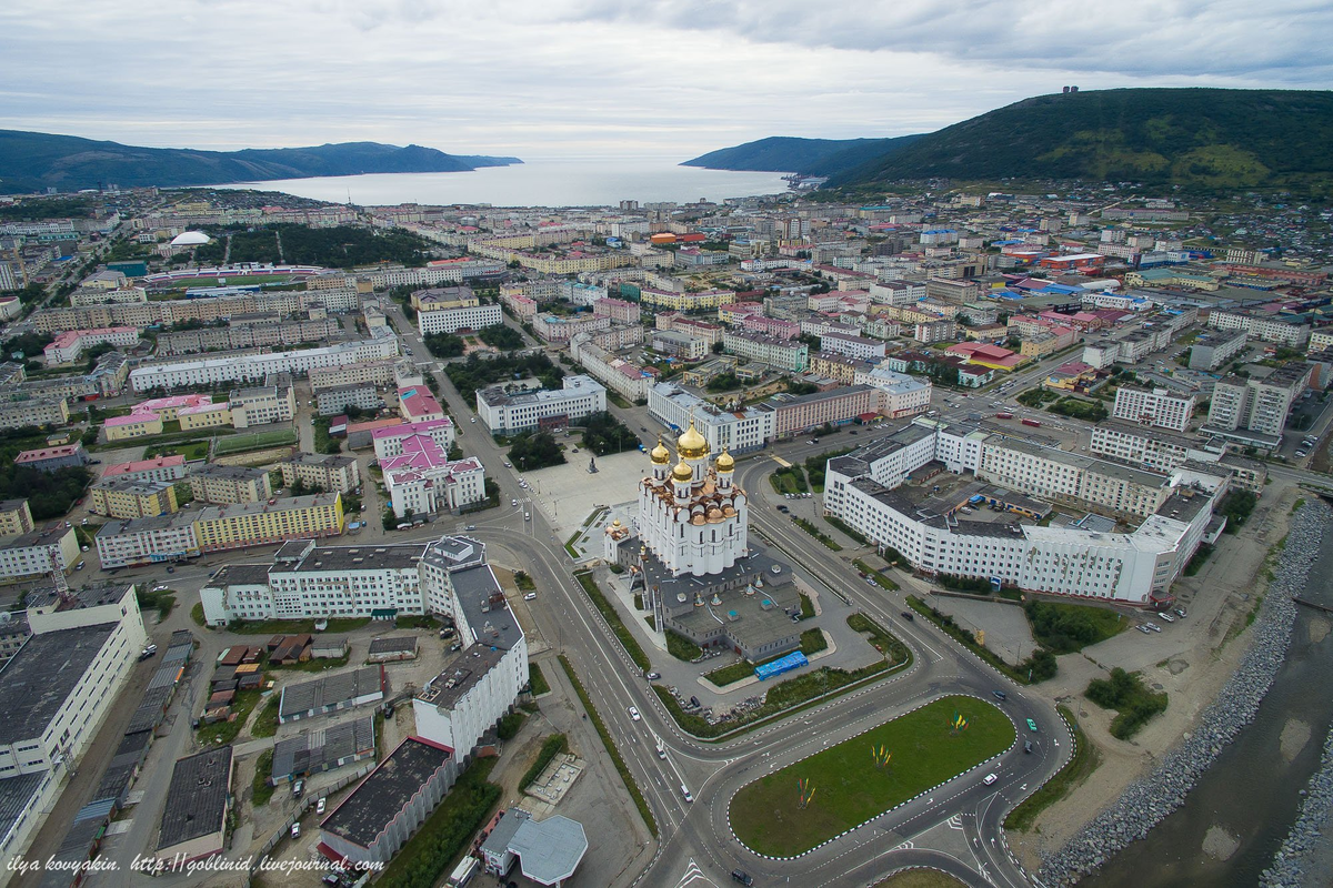 Магадан с высоты...