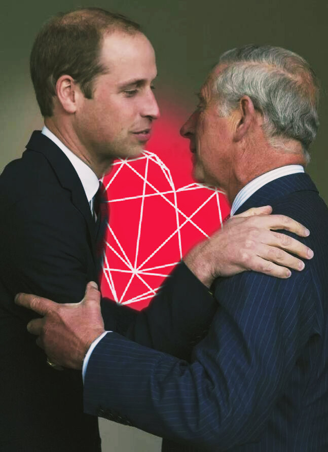 Принц Чарльз и принц Уильям: отец и сын. Иллюстрация с ресурса Яндекс.Картинки