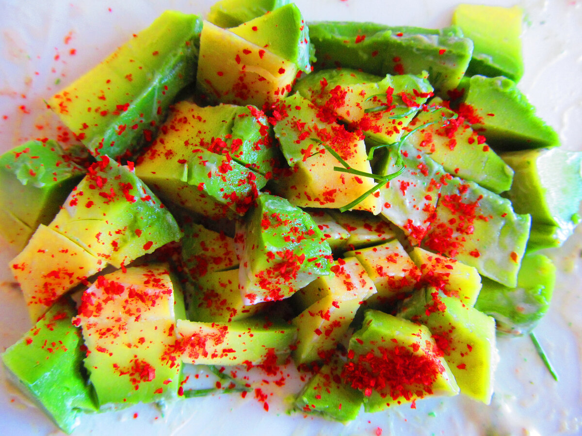 Жироснижающий жирный салат-суперфуд из авокадо. Калий - энергия сердца! 