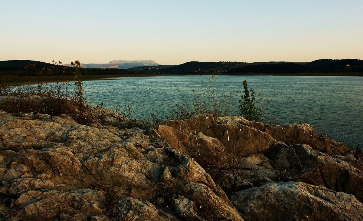 Симферопольское водохранилище. Фото автора.