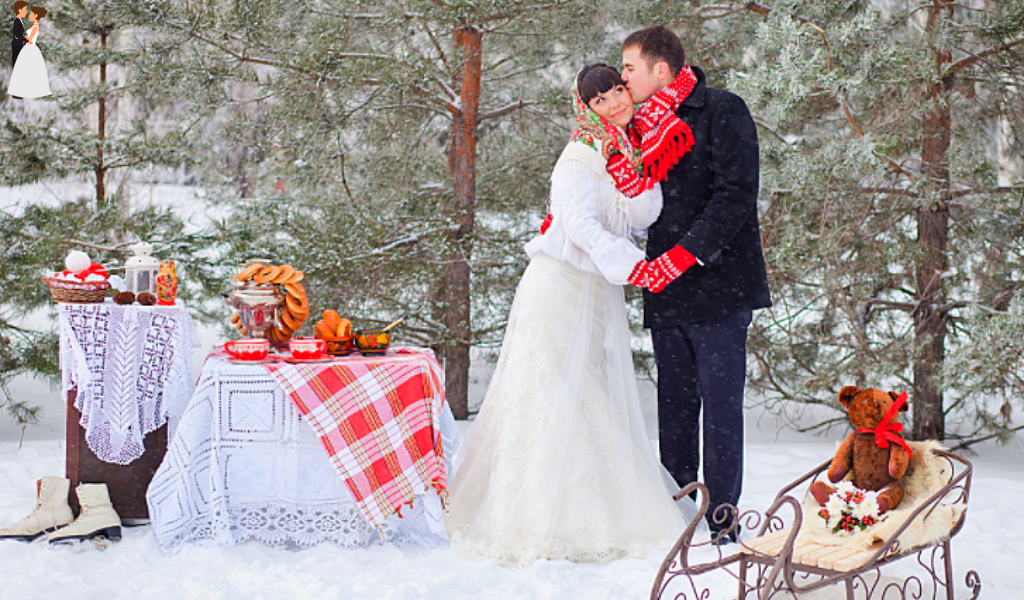 зимняя свадьба