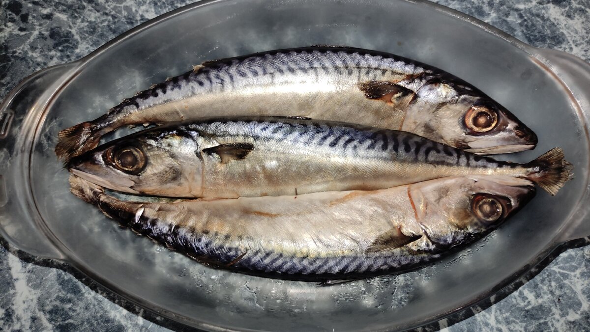 Разморозили скумбрию
