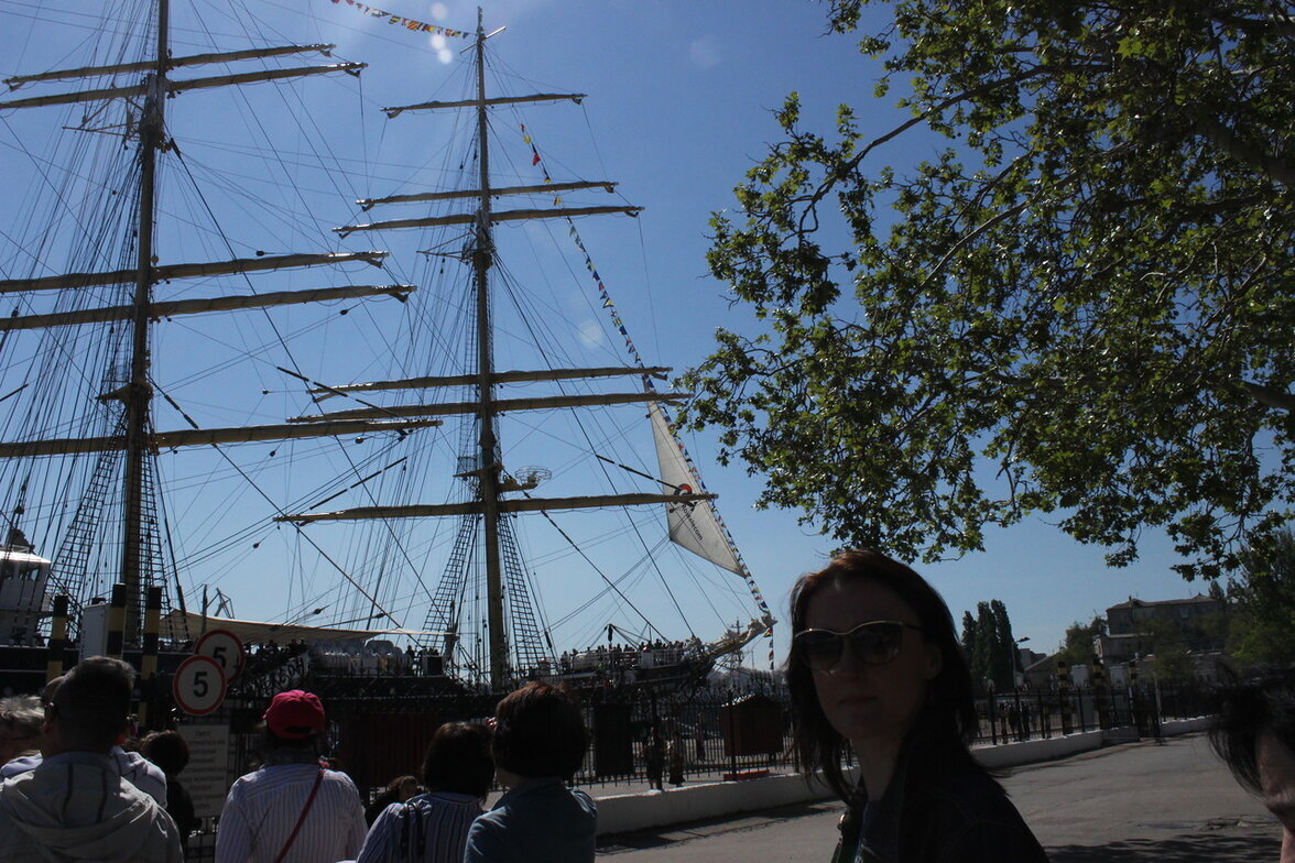 "Крузенштерн" в Севастополе. Фото: Борисова Елена, корреспондент ТВИЛ. Личный архив Елены