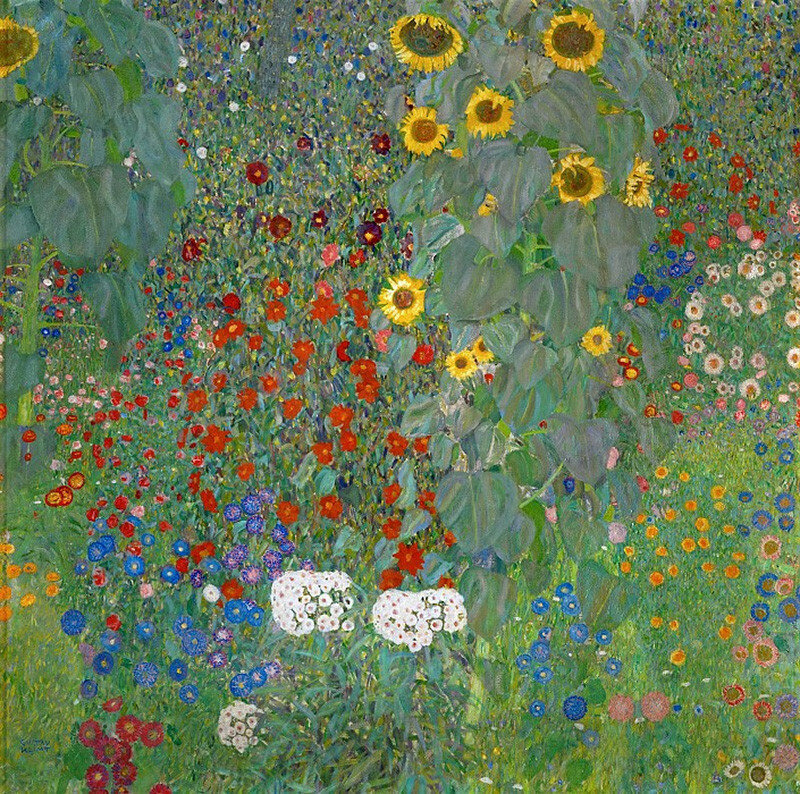 Полисадник с подсолнухами, 1906