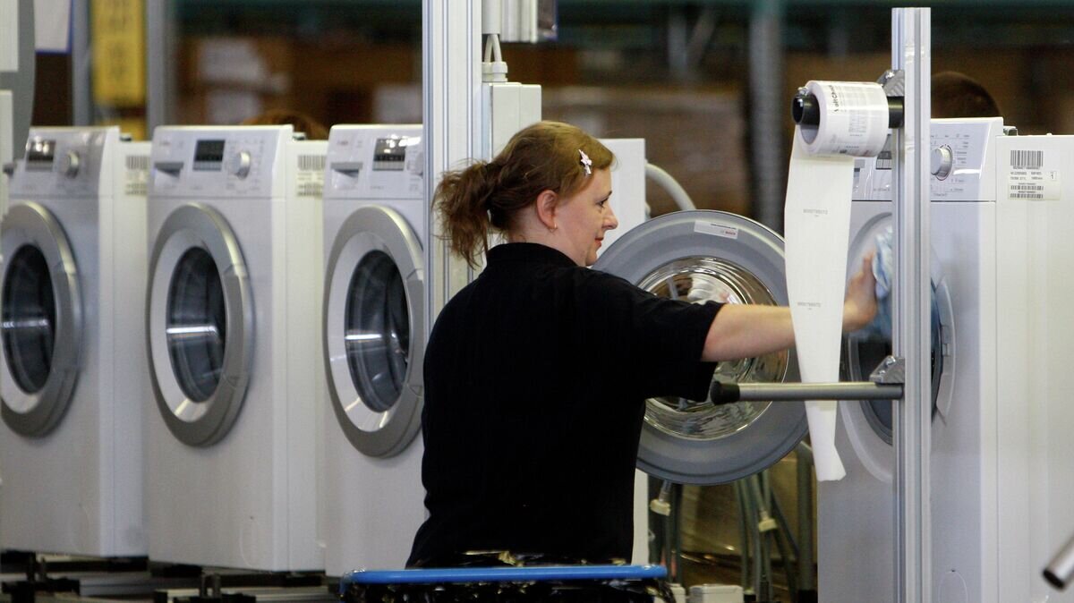    Открытие завода концерн BSH Bosch und Siemens Hausgerate© РИА Новости / Вадим Жернов