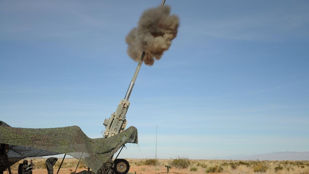    Запуск M982 Excalibur 155 мм из ствола гаубицы M777 во время стрельбы, США© Фото : U.S. Army / Sgt. Sean Harriman, 2nd BCT, 1st AD, Public Affairs