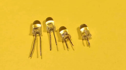 Это может быть не светодиод.В корпусе светодиода могут быть ЧЕТЫРЕ ...