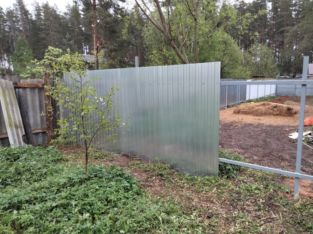 Монтаж нового забора