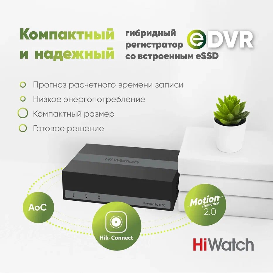 Гибридный регистратор HiWatch eDVR