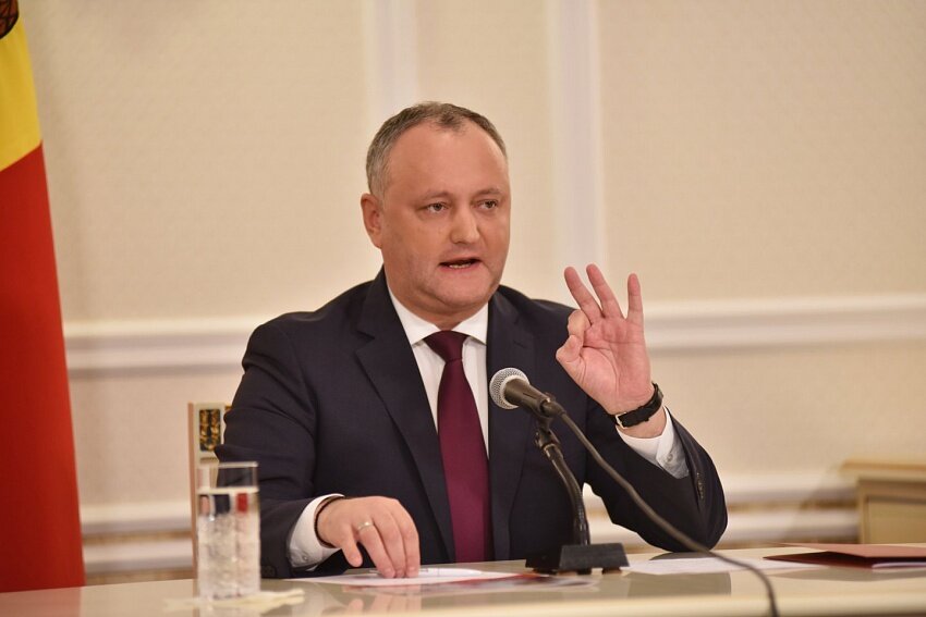 Президент Молдовы Игорь Додон. Фото: newsmaker.md