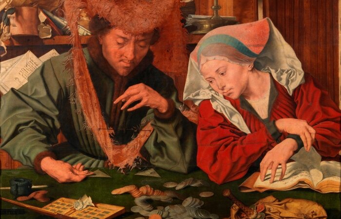  
Меняла и его жена. Маринус ван Реймерсвале, 1539 год. | Фото: upload.wikimedia.org.
Многие слышали популярное понятие «офшор», применяемое в контексте сохранения денег, но мало кто знает, что ему уже много веков. Еще в древности торговцы отмывали деньги, используя различные хитрости и уловки. Как вести бизнес с заграницей и всегда оставаться «в прибыли» – далее в обзоре.
