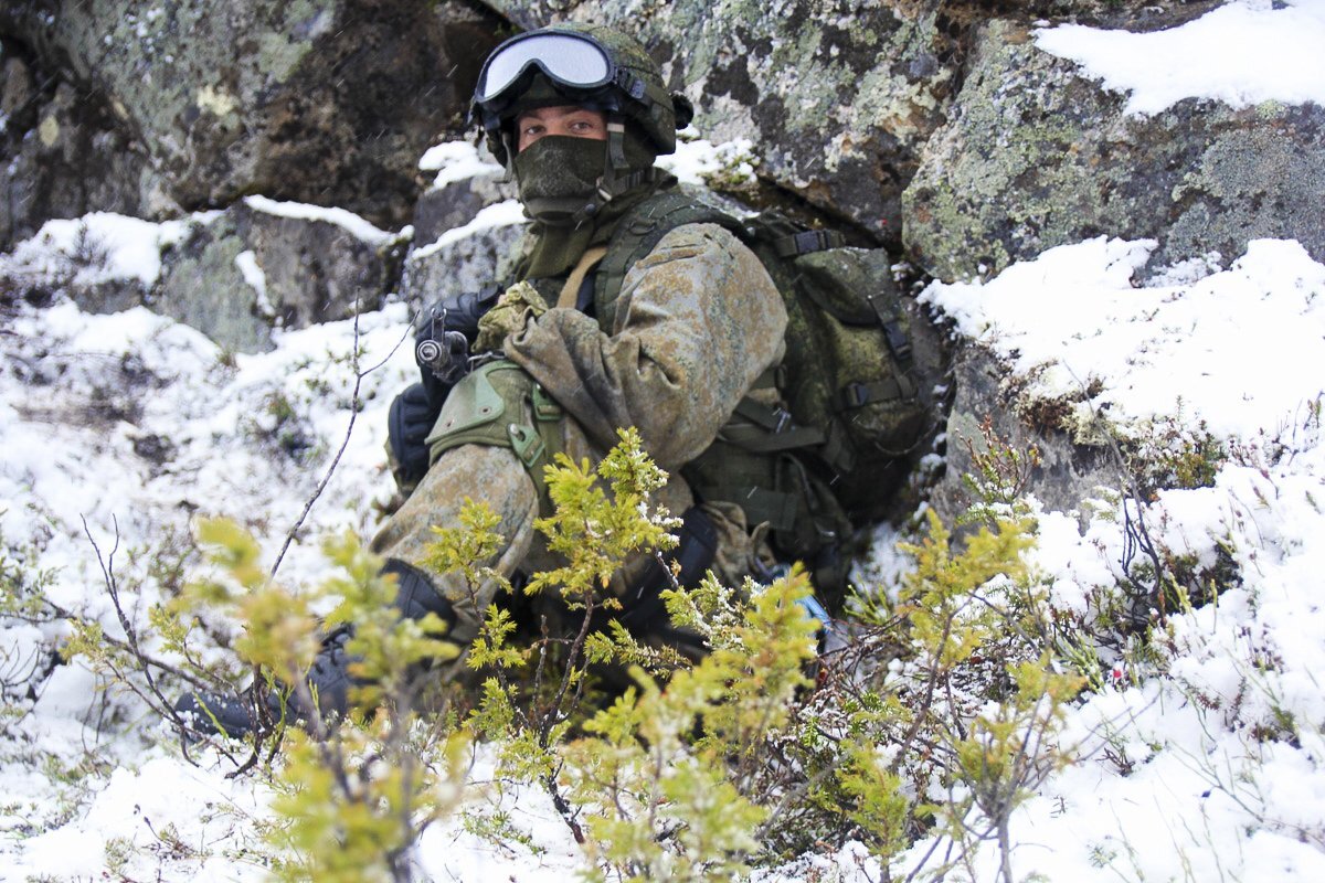 Солдат в горах
