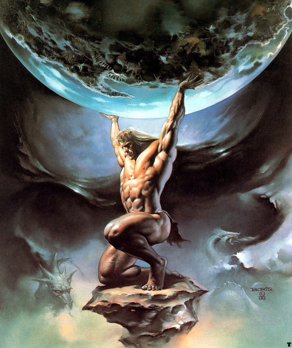 Boris Vallejo.  Atlas.