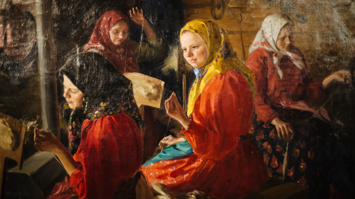 И.С. Куликов. Пряхи. 1903