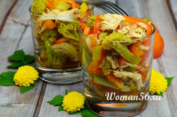   салат из индейки с овощами