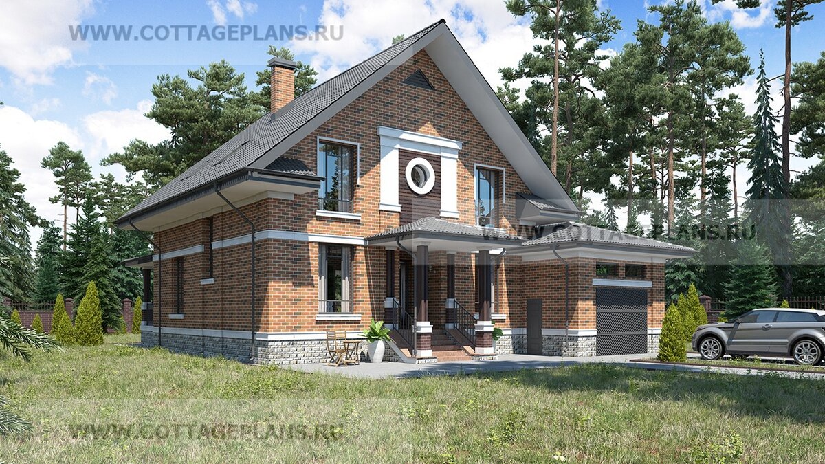 Фасады дома. Источник фото: https://www.cottageplans.ru