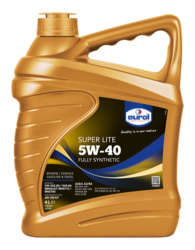 Полностью синтетическое моторное масло EUROL Super Lite 5W-40 из Нидерландов