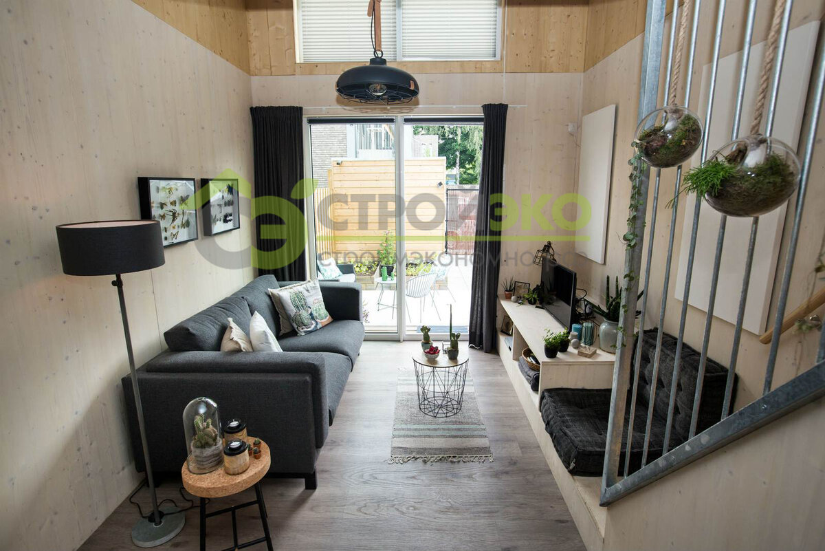 Основные жилые зоны модульного дома