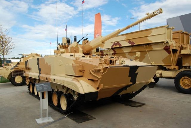 57-мм боевой модуль на шасси БРМ-3К. Международный военно-технический форум «Армия-2018» Фото: Алексей Моисеев