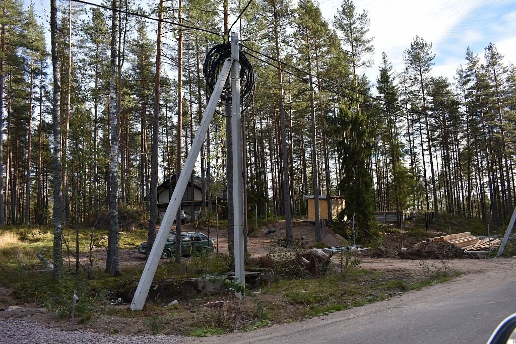 Электрическая линия в кп Финский бриз