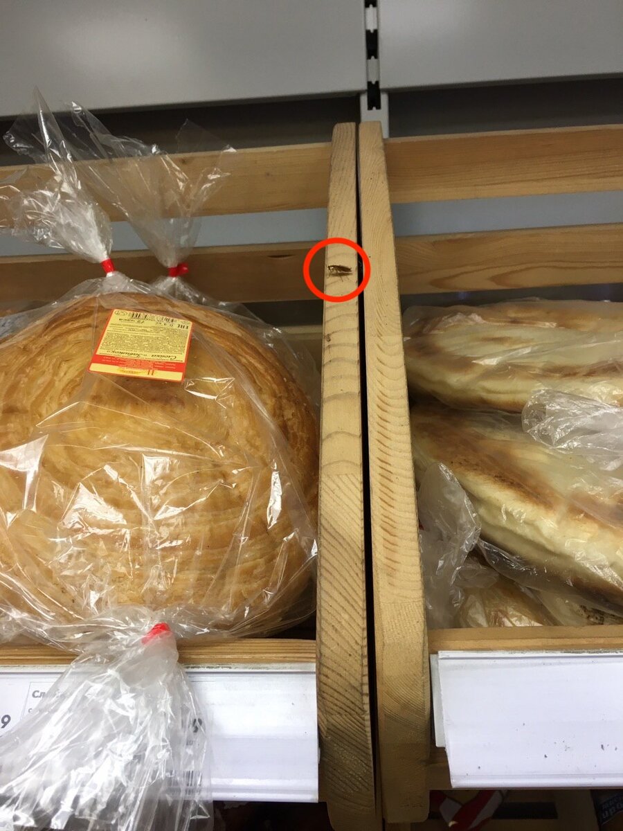 Посетитель хлебного отдела.