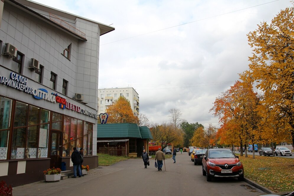 2. Доехал я до станции Кузьминки и вышел на Зеленодольскую улицу из первого вагона из центра налево по переходу. Прошёлся по ней и даже не заметил, как подошёл к Старопролетарской, спрятанной в совершенно непредсказуемом для тех, кто не знает месте. Вот здесь, за углом.