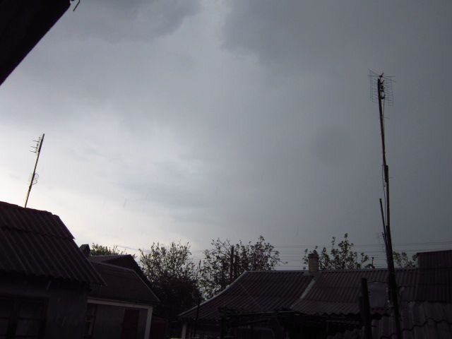 Ливень и град в Подольске