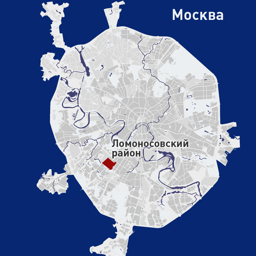 Карта ломоносовского района москвы