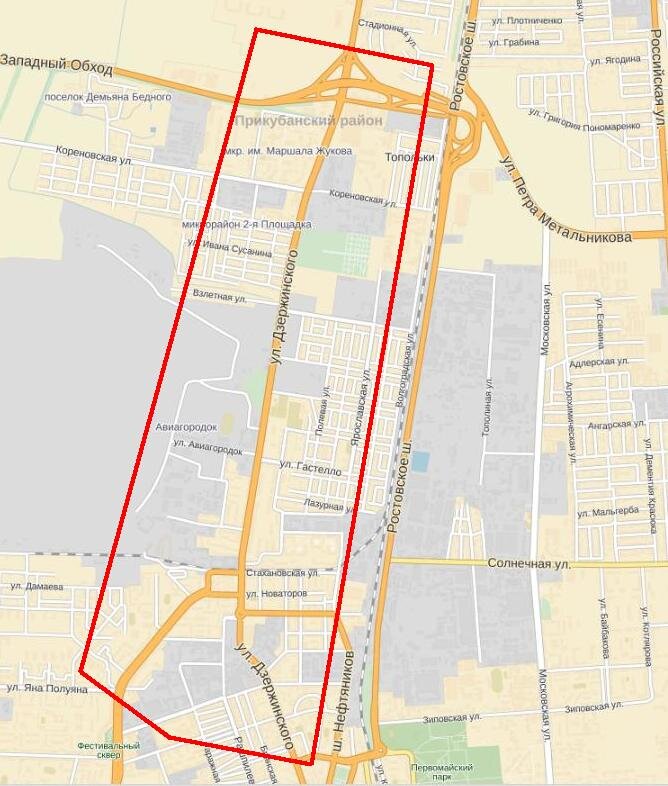 Тектонический разлом идет вдоль ул. Тургенева и Дзержинского практически до ТРЦ "Красная Площадь