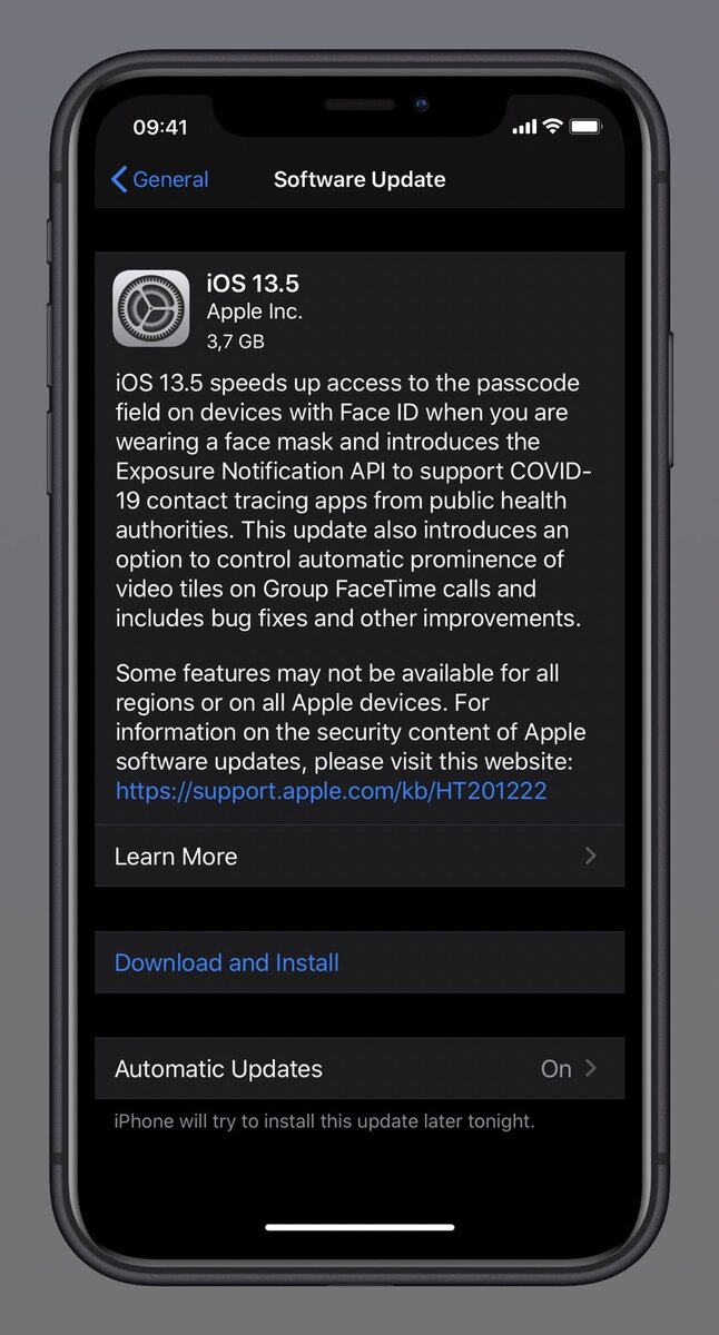 Номер сборки — 17E75.