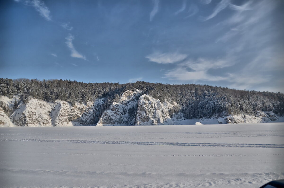 Замерзший Енисей