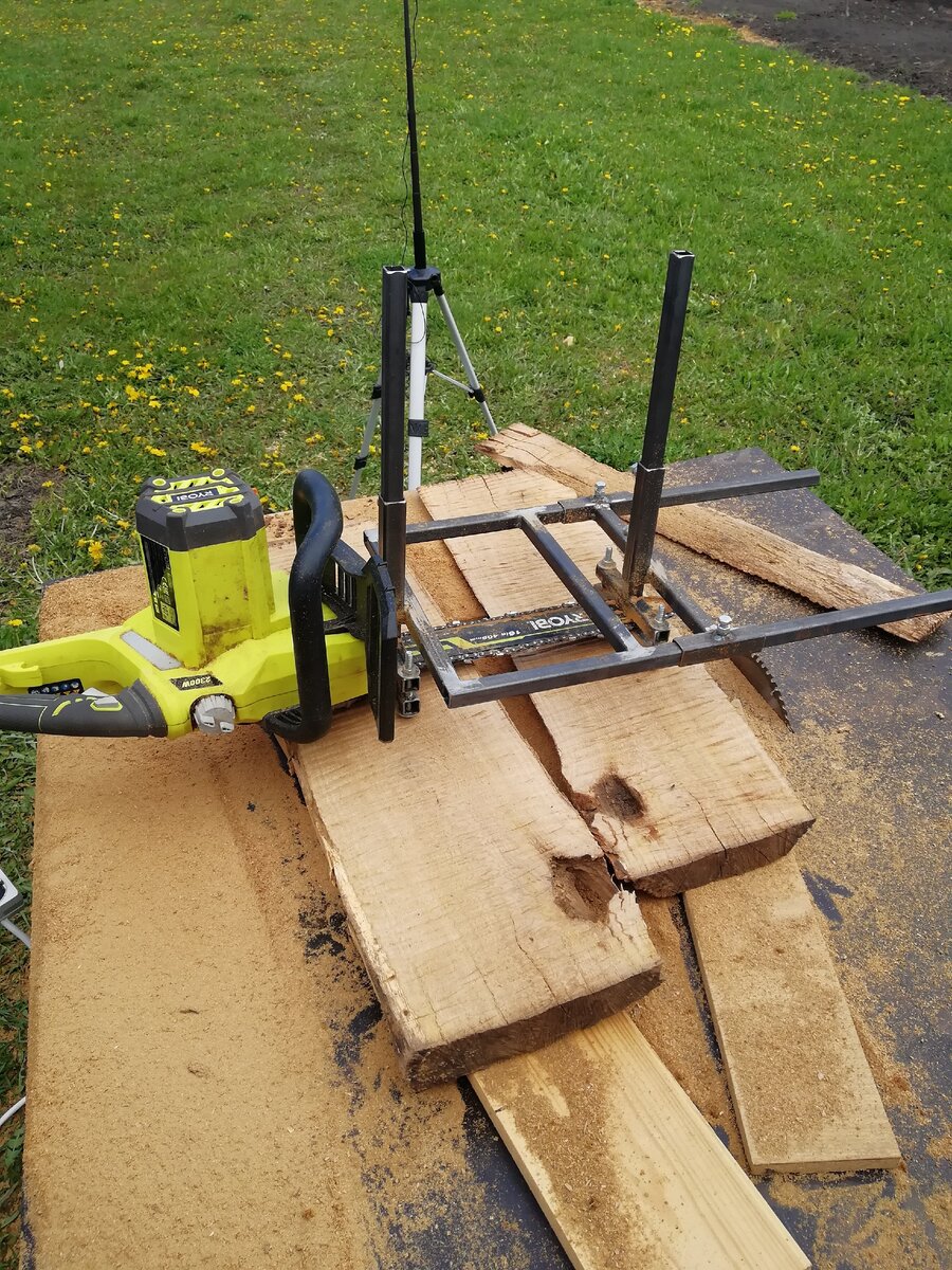 Самодельная пилорама из электро пилы