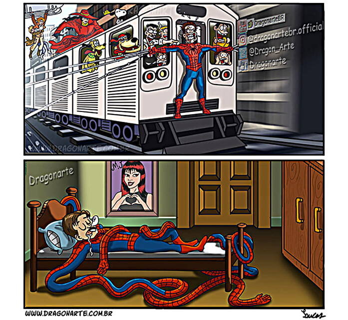 Сколько культовых персонажей из разных мульт-вселенных и комиксов вы сумеете отыскать в комиксе?