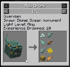 пример с дропом моба (скриншот с minecraft-inside.ru)