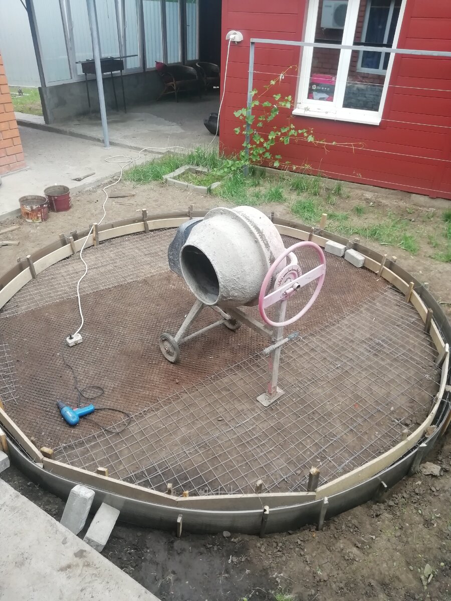  Все готово к заливке бетона.