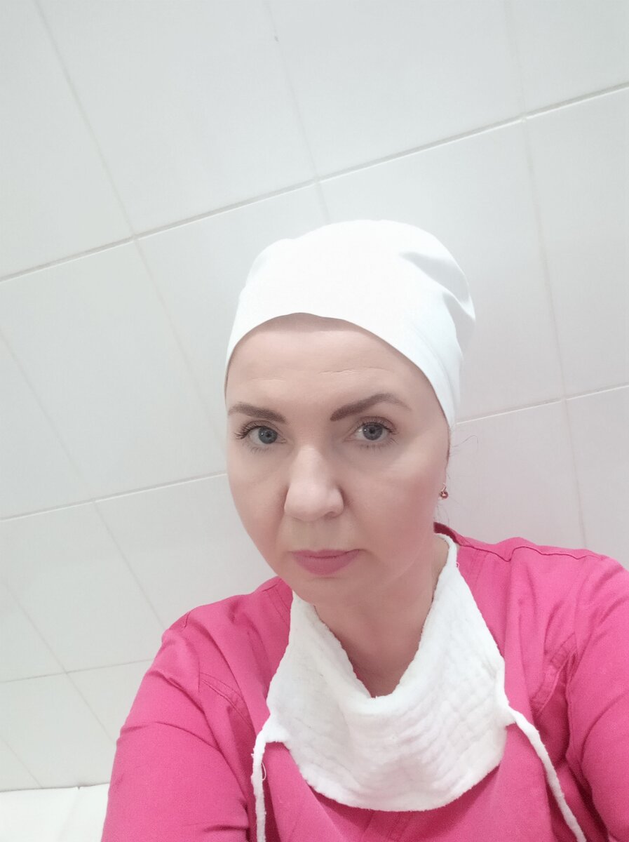 Фото автора. После дежурства всегда появляется морщина на лбу...