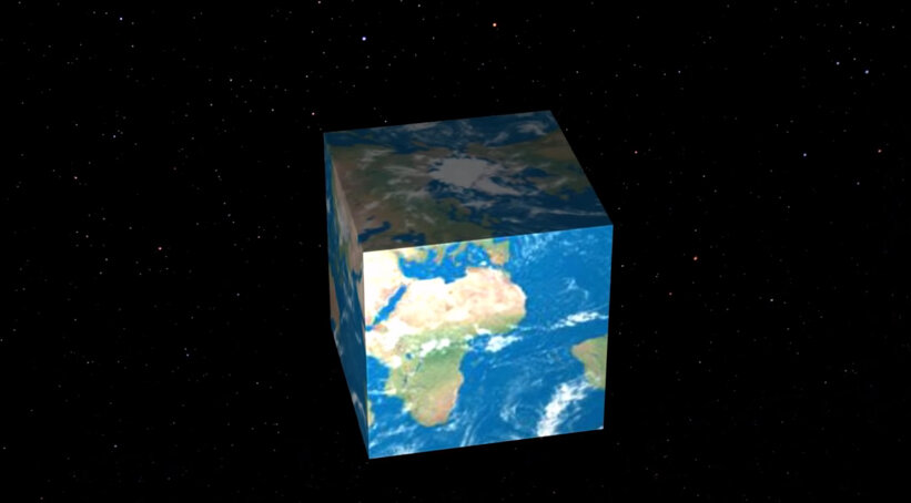 Невозможное представление кубической Земли