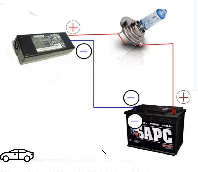 Действенные способы зарядки аккумулятора автомобиля -Akumsell